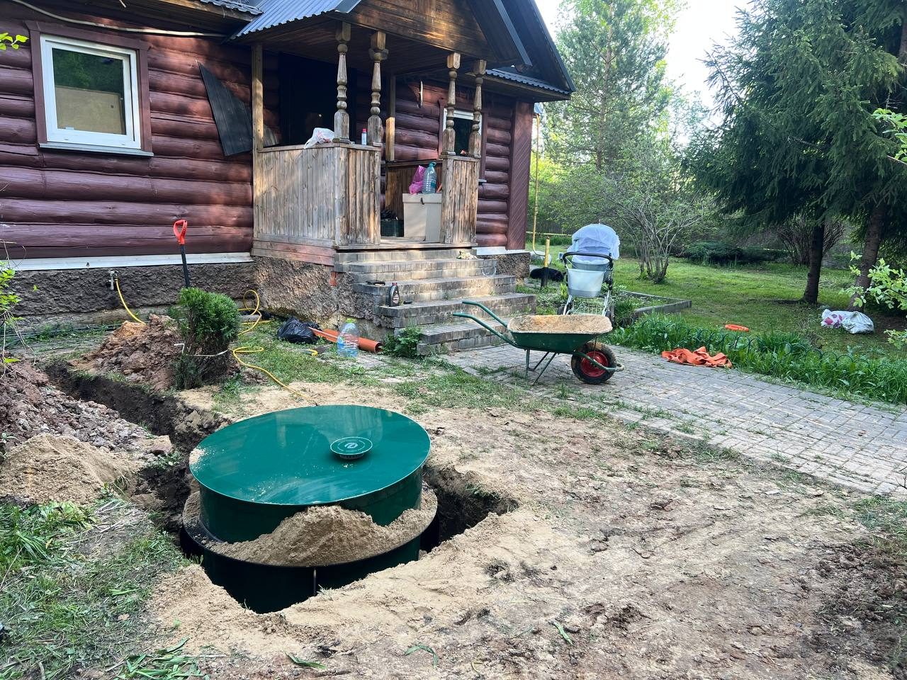 Септик Евролос ПРО 5 установлен на участке в Раменском